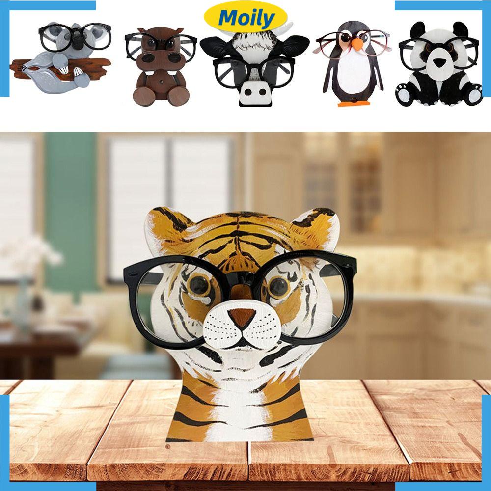 Giá Đỡ Trưng Bày Mắt Kính Hình Động Vật Bằng Gỗ Sáng Tạo