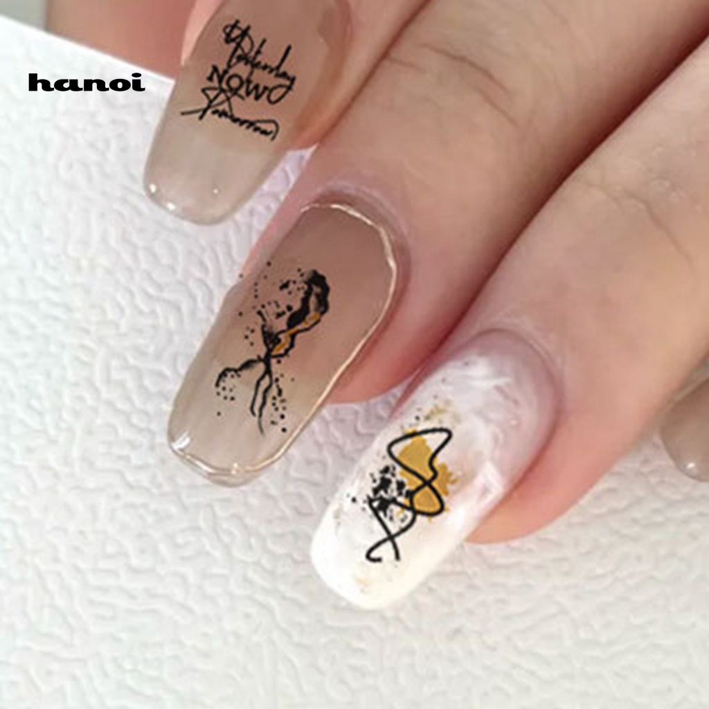 Set 2 Miếng Dán Trang Trí Móng Tay Chuyển Màu Thời Trang Thân Thiện Với Môi Trường Dành Cho Nữ