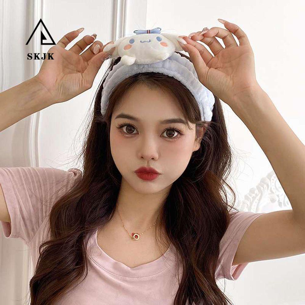 Băng Đô Lông Cừu San Hô Mềm Mại Phong Cách Hàn Quốc Cho Bé Gái