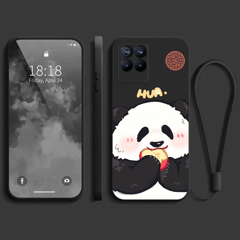 Ốp lưng REALME 8 PRO 4G REALME 8 4G REALME 8i 4G NARZO 50 4G Ốp điện thoại dẻo Gấu trúc mắn