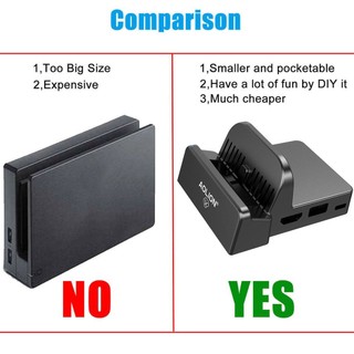 Mini Diy Replacement Dock Case For Nintend Switch Docking Station Portable Replacement Modified Material [Q/10]