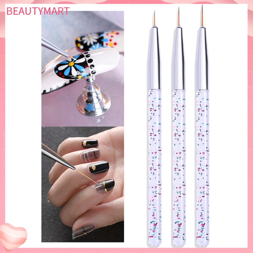 Set 3 Bút Vẽ Móng Tay Nghệ Thuật Thiết Kế Siêu Mỏng Tiện Dụng DIY