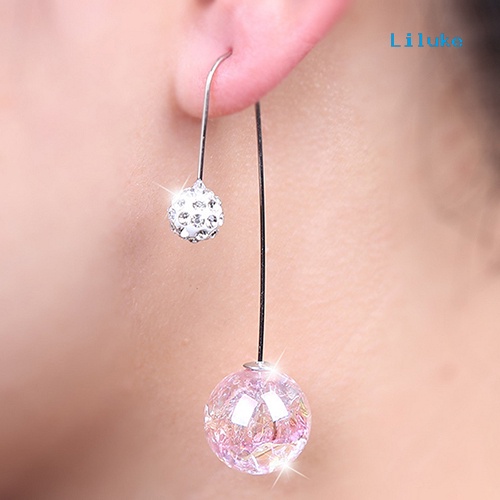 Đôi Khuyên Tai HìNh Chữ U PhốI 2 ĐầU NgọC Trai Giả ThờI Trang Cho Nữ