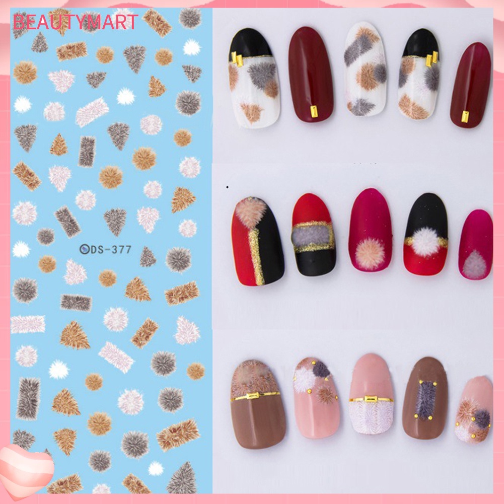 Miếng Dán Trang Trí Móng Tay Chuyển Nước Họa Tiết Mèo Và Đầu Lâu Phong Cách Harajuku