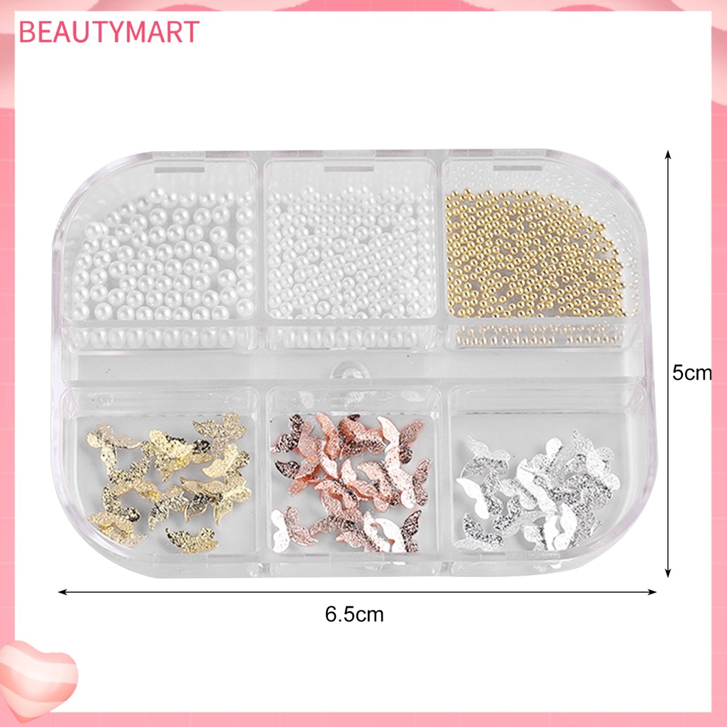 Phụ Kiện Trang Trí Móng Tay Hình Bướm Bằng Kim Loại Lấp Lánh