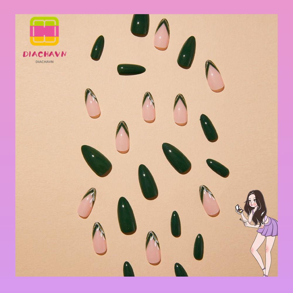 Bộ Móng Tay Giả Dạng Nhấn Phong Cách Pháp DIY