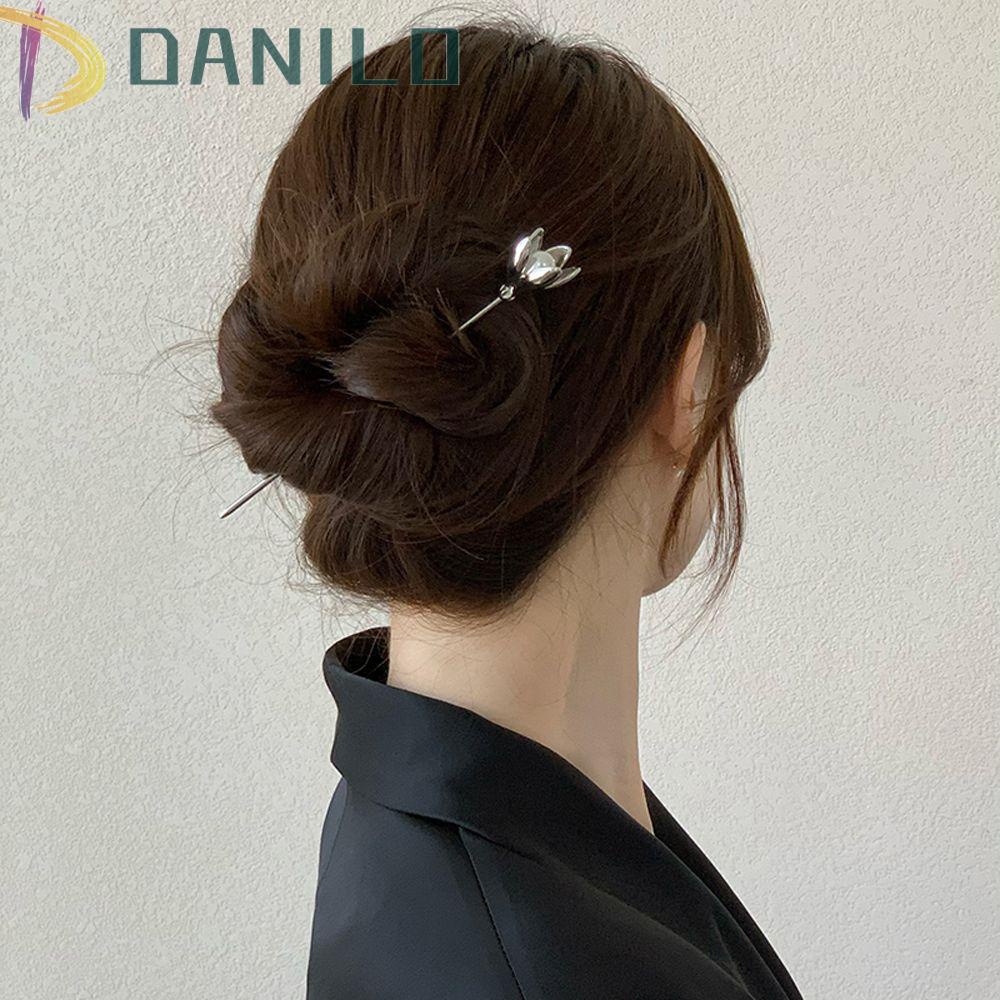 Trâm Cài Tóc DANILO Bằng Kim Loại Phong Cách Trung Hoa Cổ Điển Sang Trọng