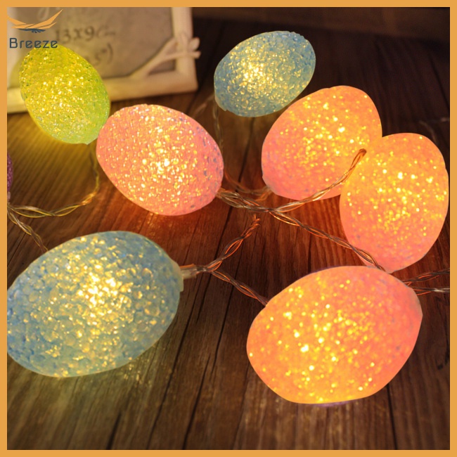 Dây Đèn Led 3M 20 Bóng 8 Chế Độ Điều Khiển Từ Xa Hình Quả Trứng Phục Sinh Nhiều Màu Sắc Kèm Chức Năng Hẹn Giờ