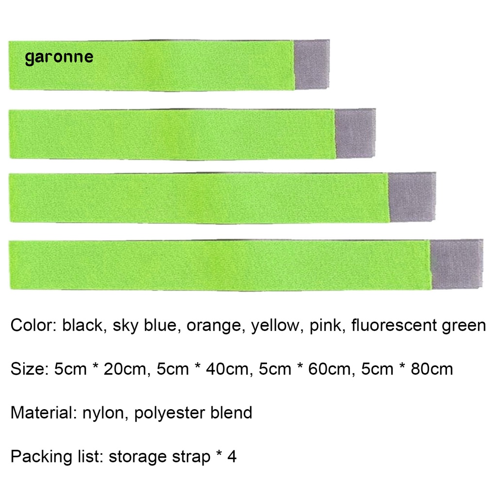 Bộ 4 Băng Keo Cố Định Dây Đai Đàn Hồi Chống Nhăn Dễ Sử Dụng