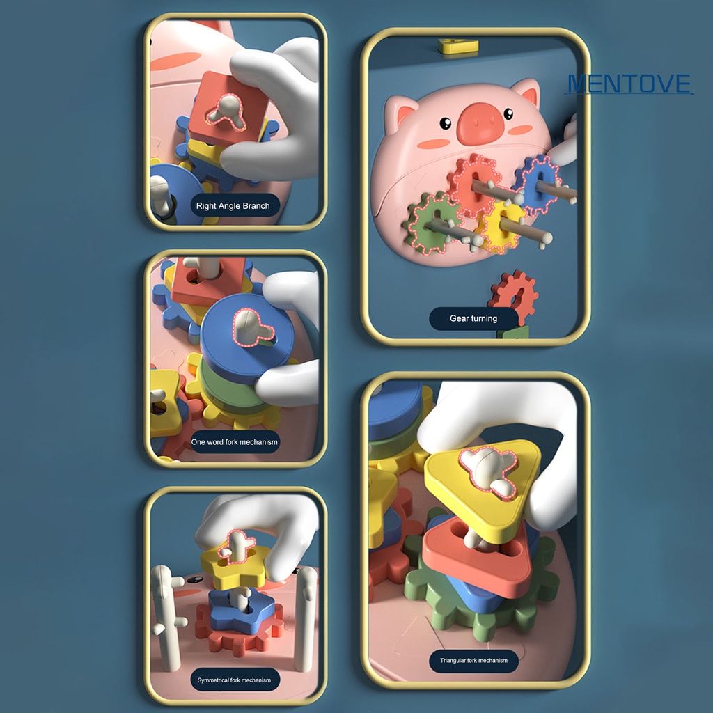 [MT] 1 Bộ Đồ Chơi Xếp Chồng Lên Nhau Bằng Nhựa Phân Loại Bằng Tay Và Mắt Thú Vị Trang Trí