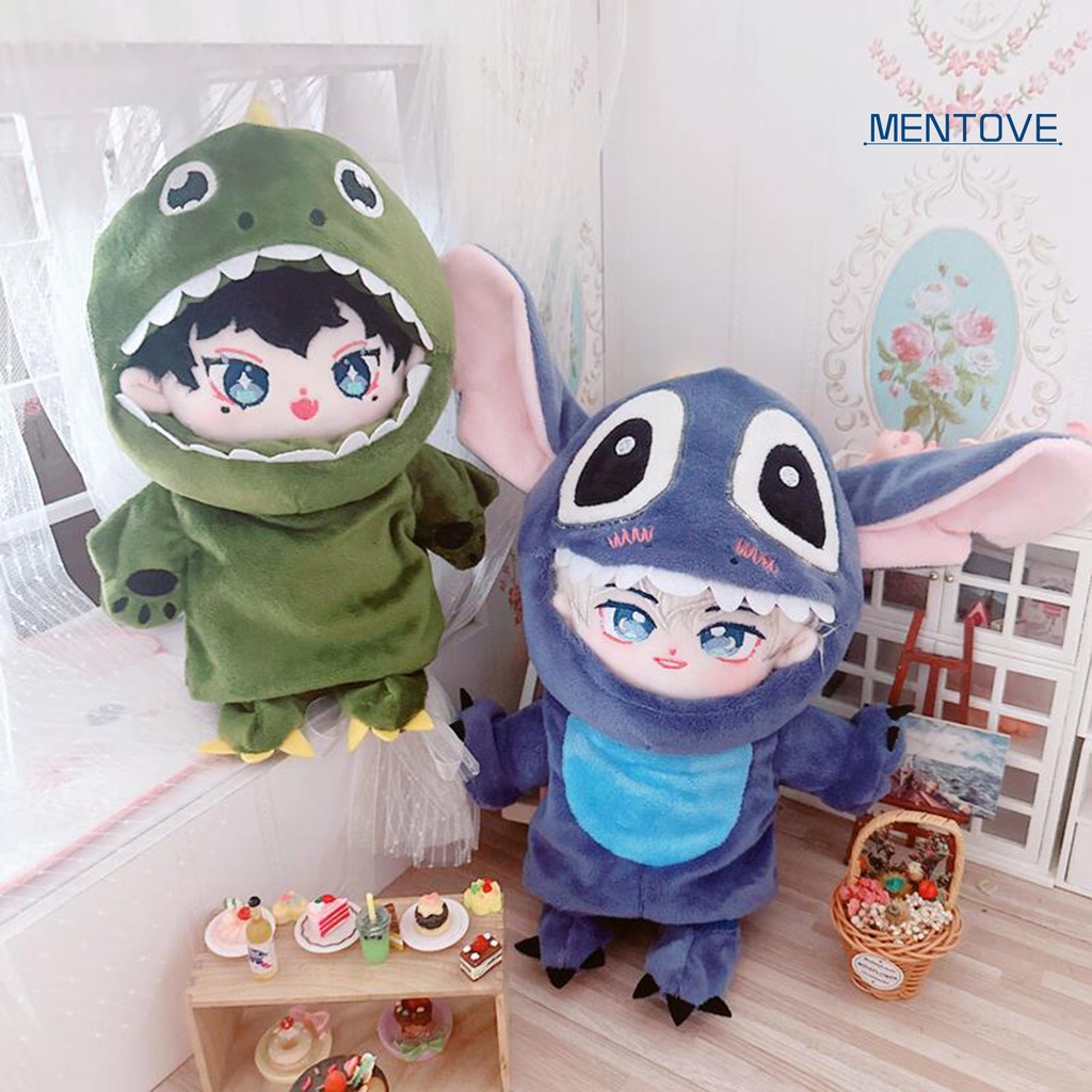 1 Bộ Quần Áo Búp Bê 20cm Bằng Vải Không Thấm Dầu Thoáng Khí Dễ Thương