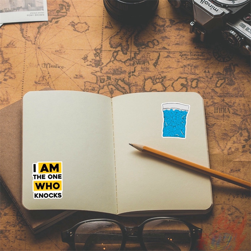 ❉ Set 02 Miếng Dán Trang Trí Dòng Breaking Bad Series 02 ❉ Bộ 50 Sticker Chống Thấm Nước Họa Tiết Doodle Hợp Thời Trang