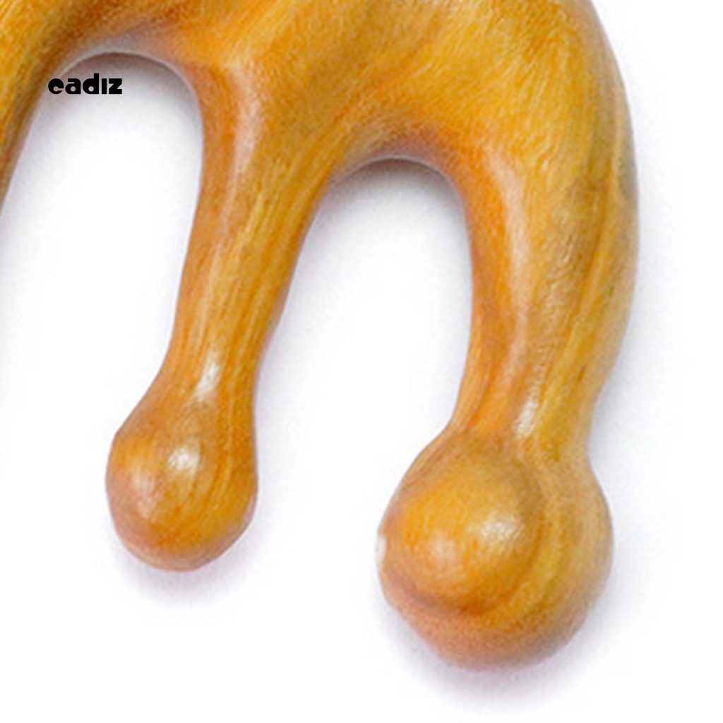 Lược Gỗ Đàn Hương 5 / 8 Răng Dày Chống Tĩnh Điện Dùng Chải Tóc Tiện Dụng