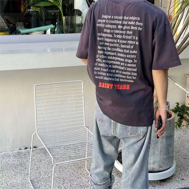 Áo Thun Tay Ngắn Dáng Rộng In Chữ M-ich-ael 88 Thời Trang Cá Tính Dành Cho Nam Nữ