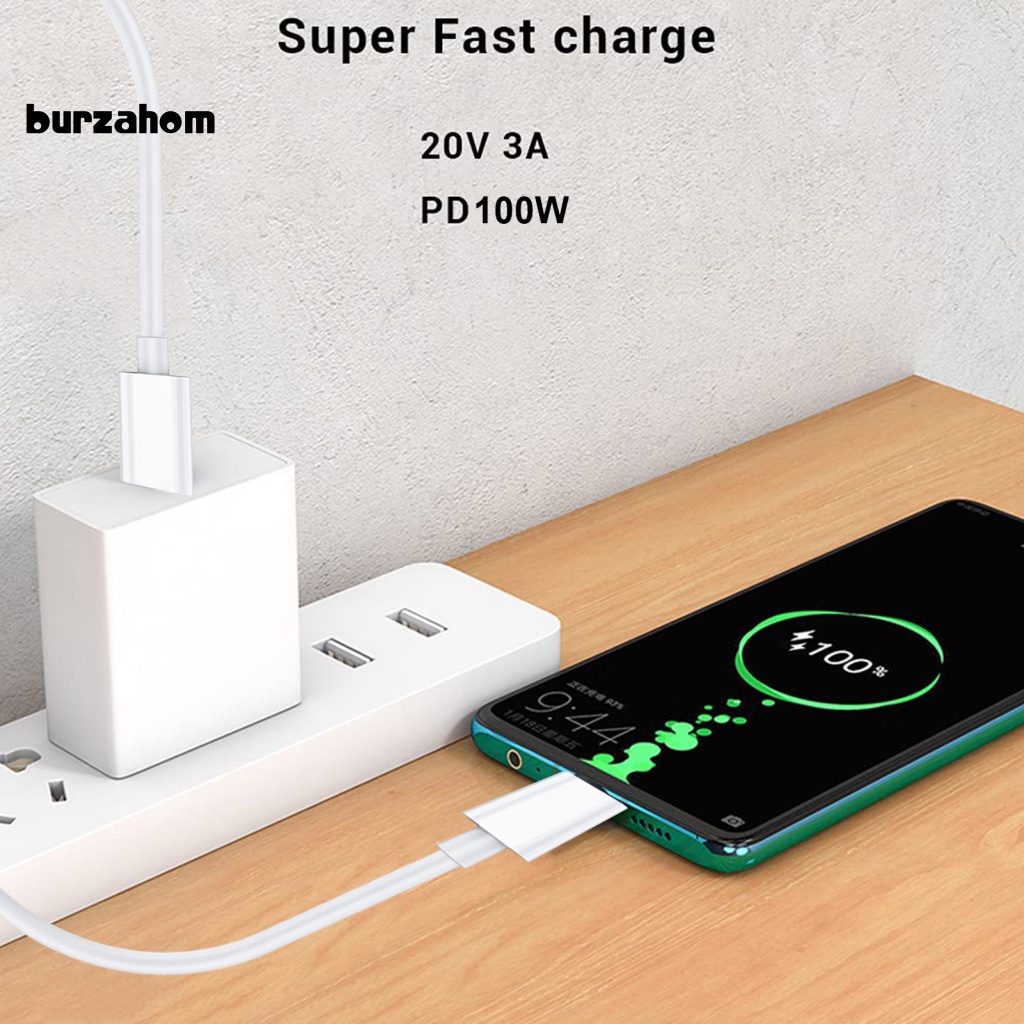 Set 3 Dây Cáp Sạc Nhanh 100W 2Gbps Type-C Dành Cho Máy Tính