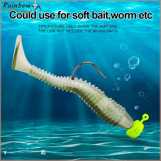 Set 5 Mồi Câu Cá Hình Giun Mềm Chống Rỉ Sét