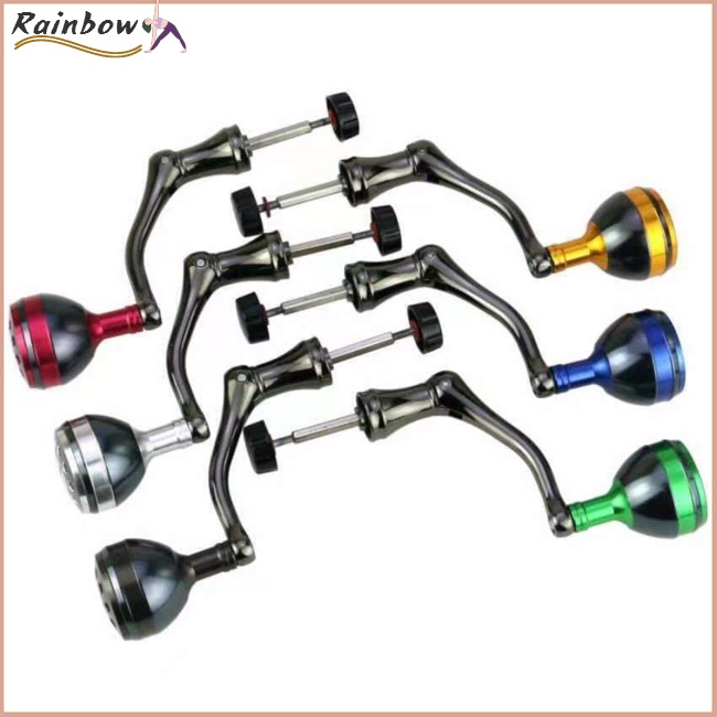 Tay Quay Máy Câu Cá Bằng Kim Loại Gọn Nhẹ Nhiều Màu Sắc