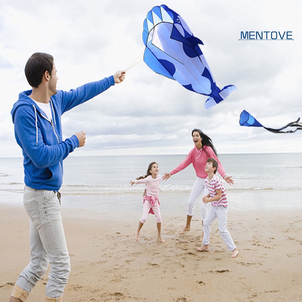 Diều Hình Cá Voi 3D Mềm Không Khung Cho Bé