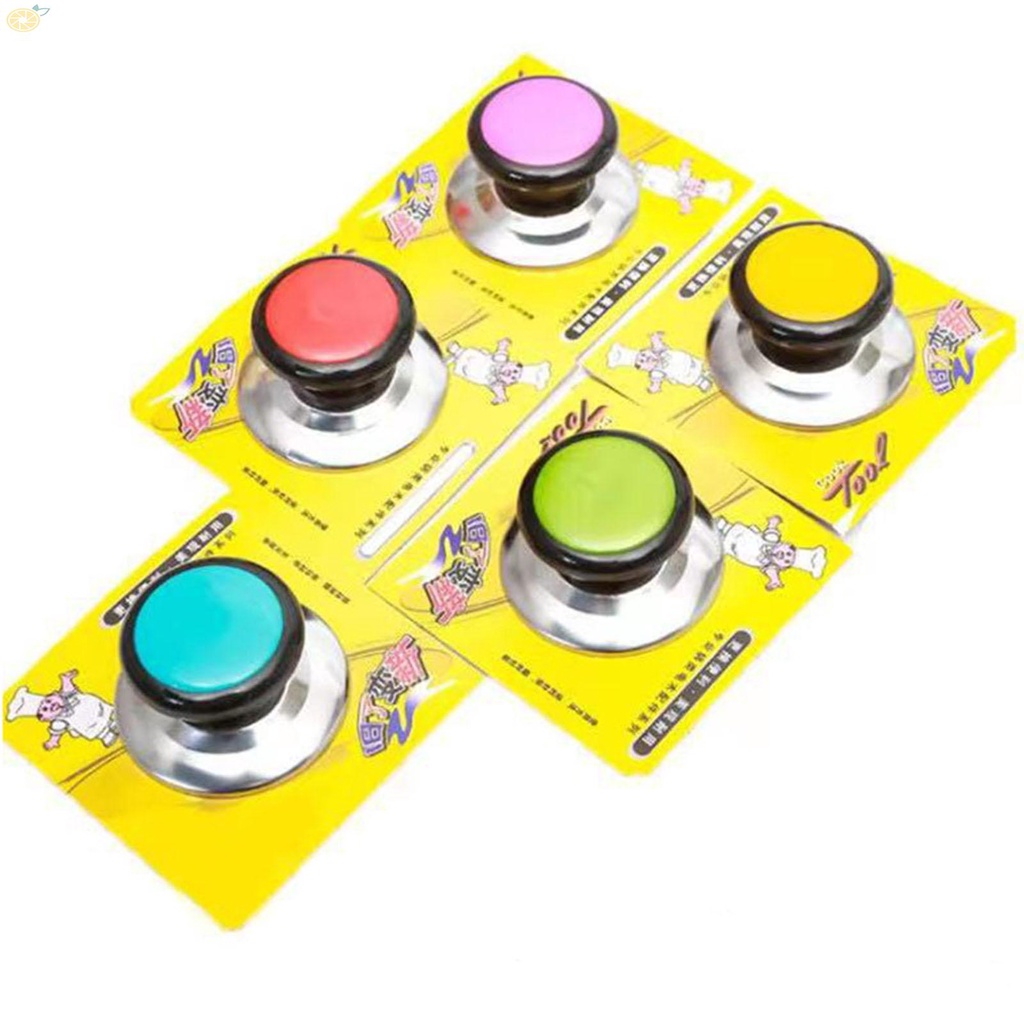 【VARSTR】Pot Lid Knobs ABS Heat-Resistant Stainless Steel Fit For Kitchen Cookware
