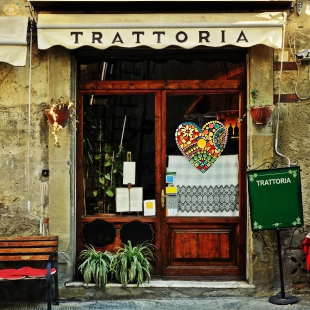 【VARSTR】Love Pendant Resin With Lanyard Colorful Decoration Heart-shaped Bedroom