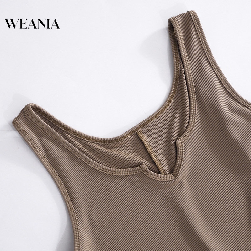 Bộ Áo Liền Quần Yoga Hai Dây Màu Sắc Đơn Giản Cho Nữ