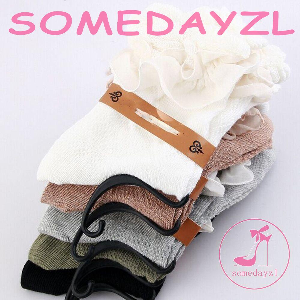 Vớ Cotton Cổ Thấp Phong Cách Harajuku Vintage Đáng Yêu Cho Nữ