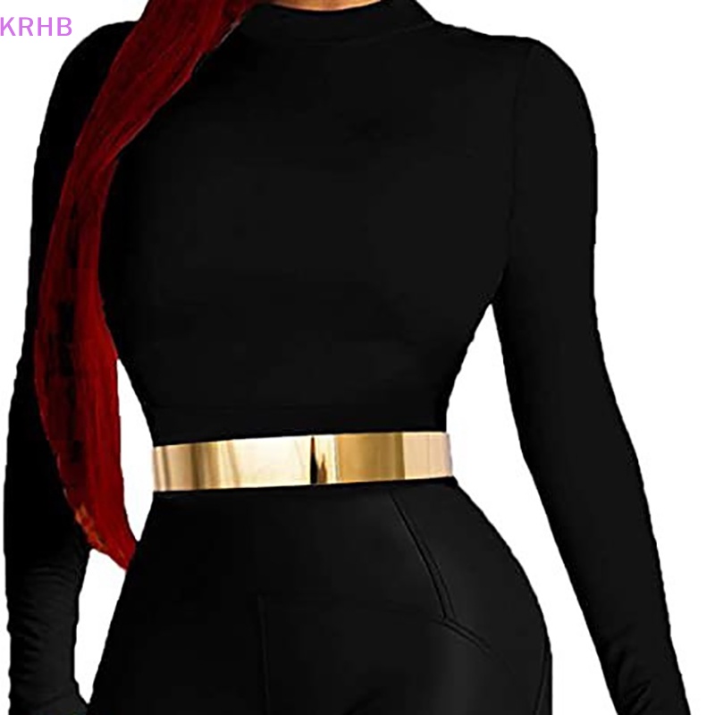 Thắt Lưng Kim Loại Mạ Vàng / Bạc Phong Cách Vintage Cho Nữ Mới