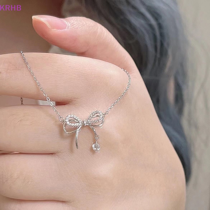 Vòng Cổ Mặt Nơ Thanh Lịch Thời Trang Hàn Quốc Cho Nữ Mới