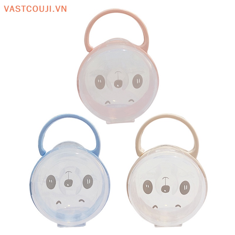 Núm Vú Giả Trong Suốt Chống Bụi Có Tay Cầm Tiện Dụng Cho Bé