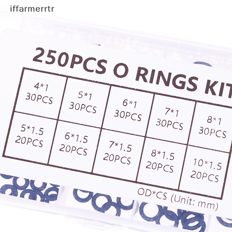 Hộp 250 Vòng Đệm Cao Su Hình Chữ O