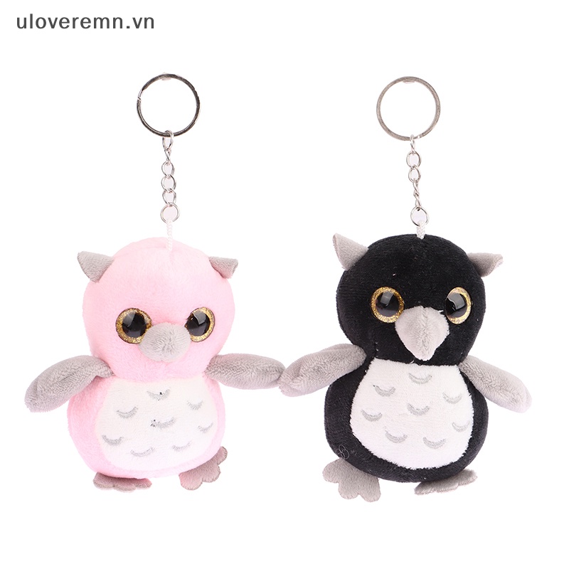 Móc Khóa Hình Cú Nhồi Bông Mềm Mại Dễ Thương