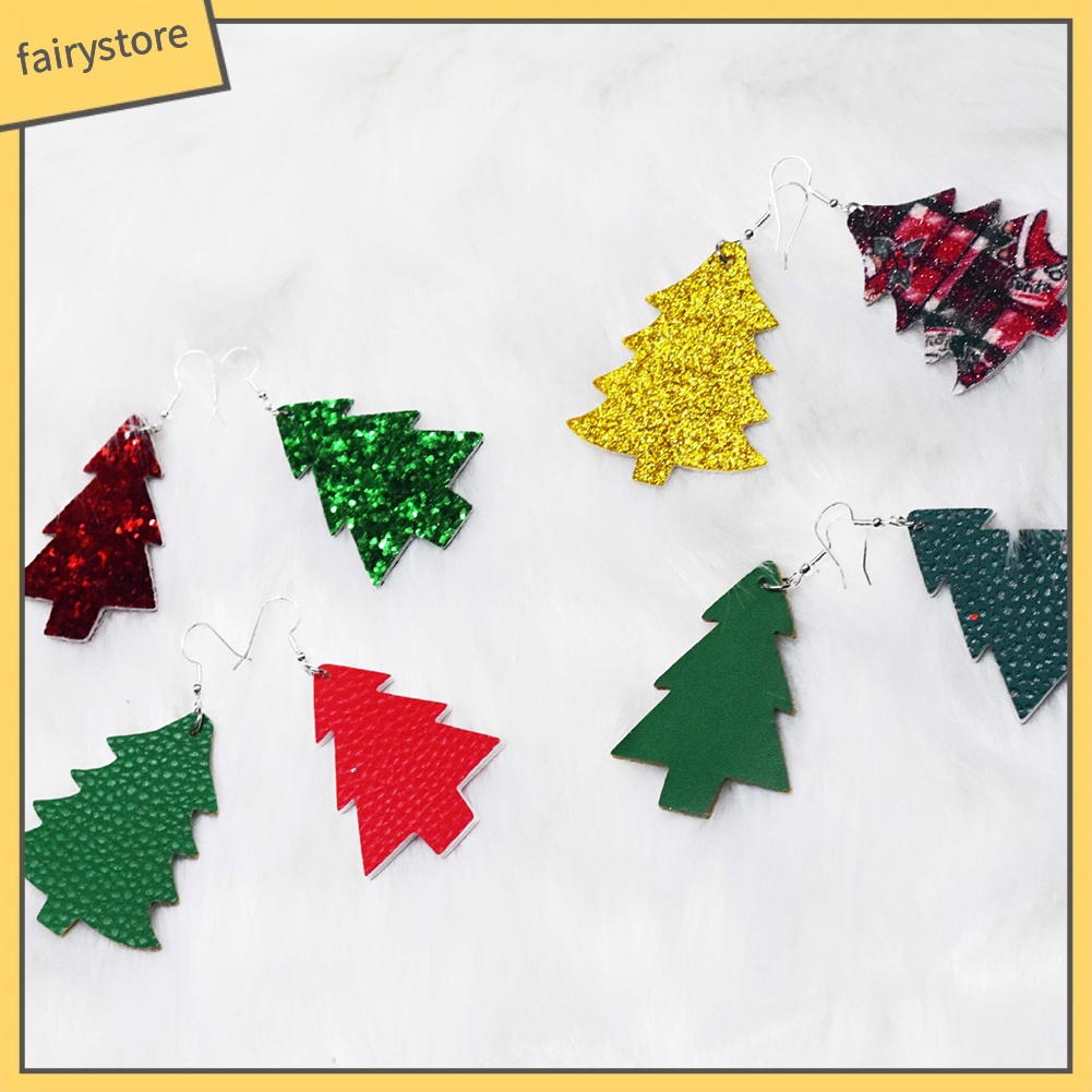 2 Đôi Bông Tai Hình Cây Thông Giáng Sinh Thời Trang Dành Cho Nữ