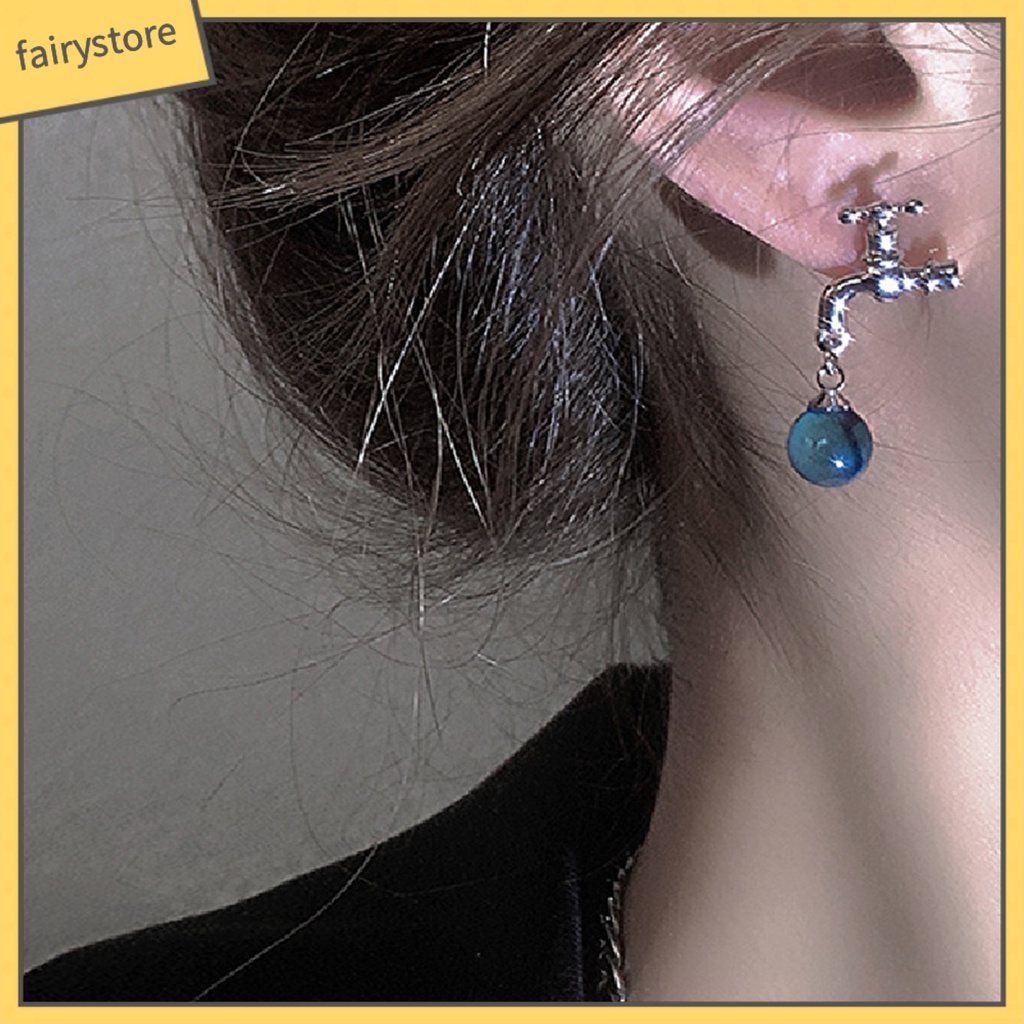 1 Đôi Bông Tai Hợp Kim Đính Pha Lê Giả Phong Cách Vintage