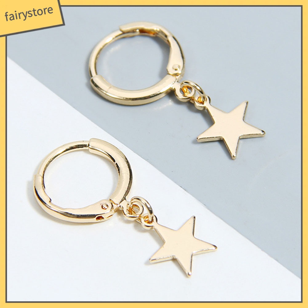 Bông Tai Hình Ngôi Sao Đơn Giản Thời Trang Dành Cho Nữ