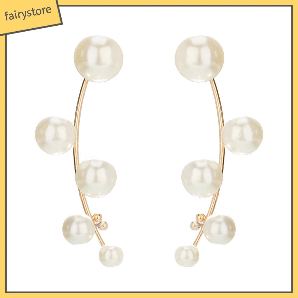 Bông Tai Đính Ngọc Trai Giả Thời Trang Dành Cho Nữ