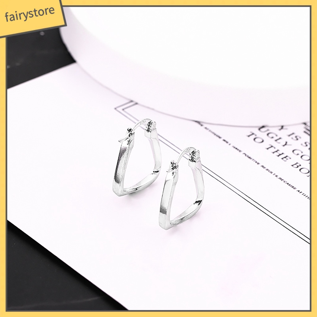 [FRO] 1 Bông Tai Dạng Hở Bề Mặt Mịn Bền Quyến Rũ Tinh Tế Quyến Rũ