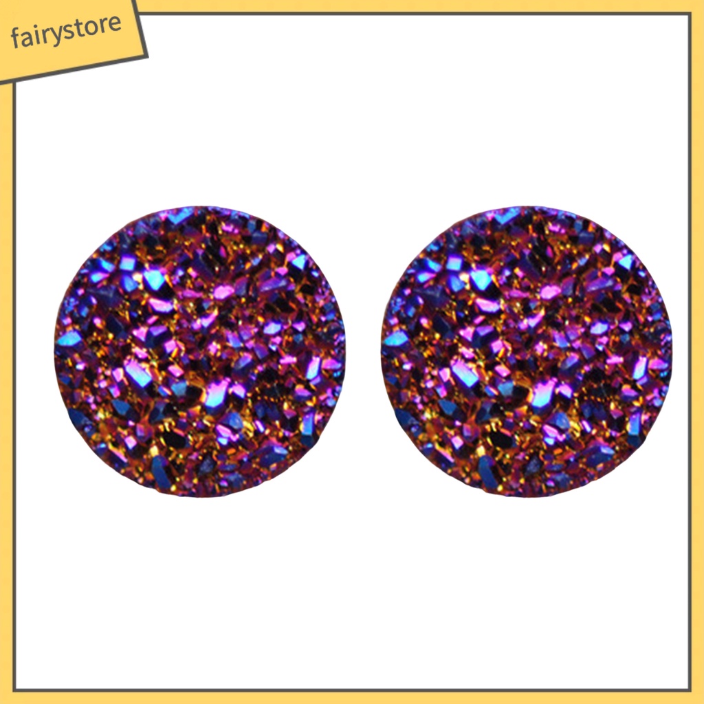 1 Đôi Bông Tai Dạng Kẹp Mạ Điện Sáng Bóng Không Đau Thời Trang Dành Cho Nam Nữ