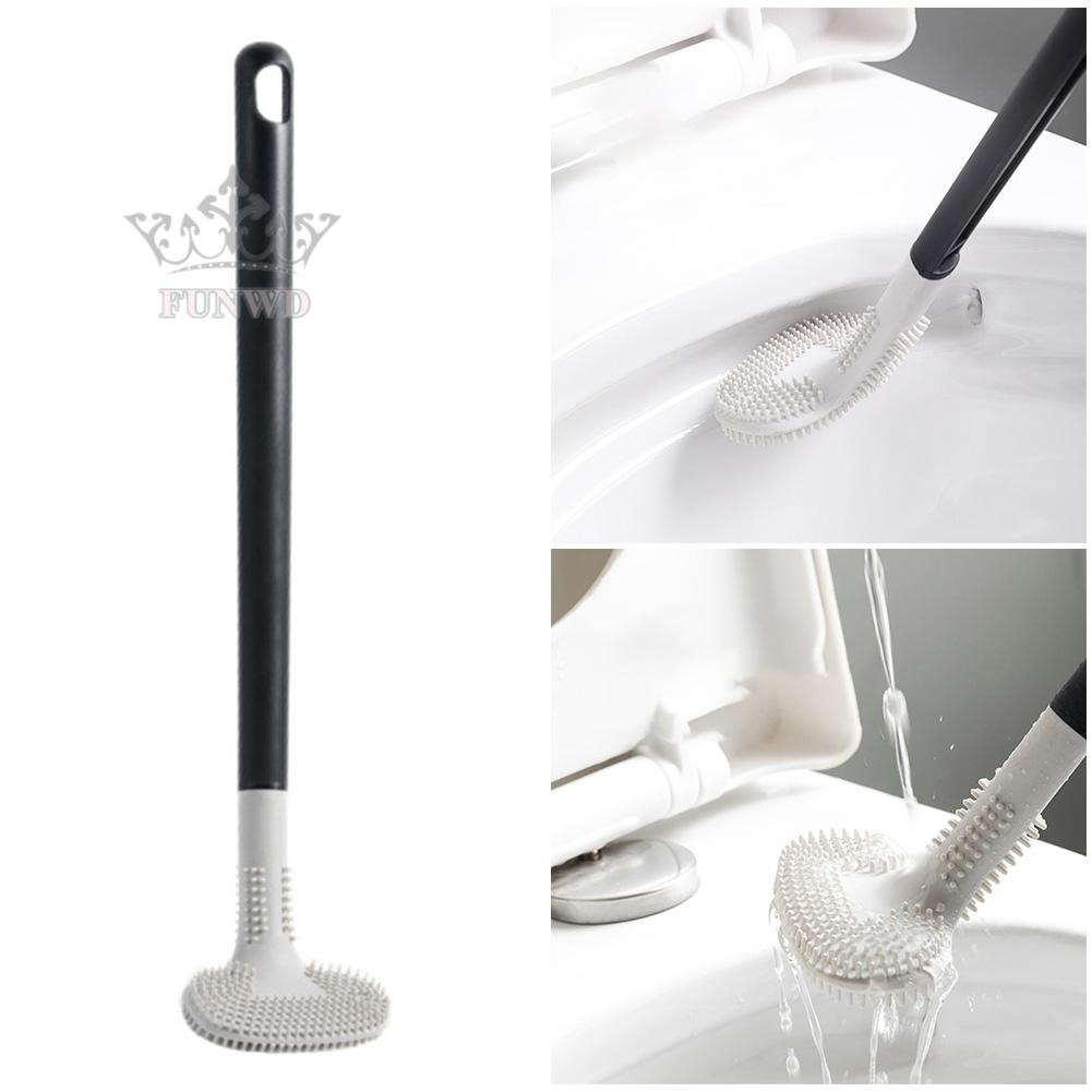 Bàn Chải Vệ Sinh Toilet Bằng Silicone Linh Hoạt Tiện Dụng