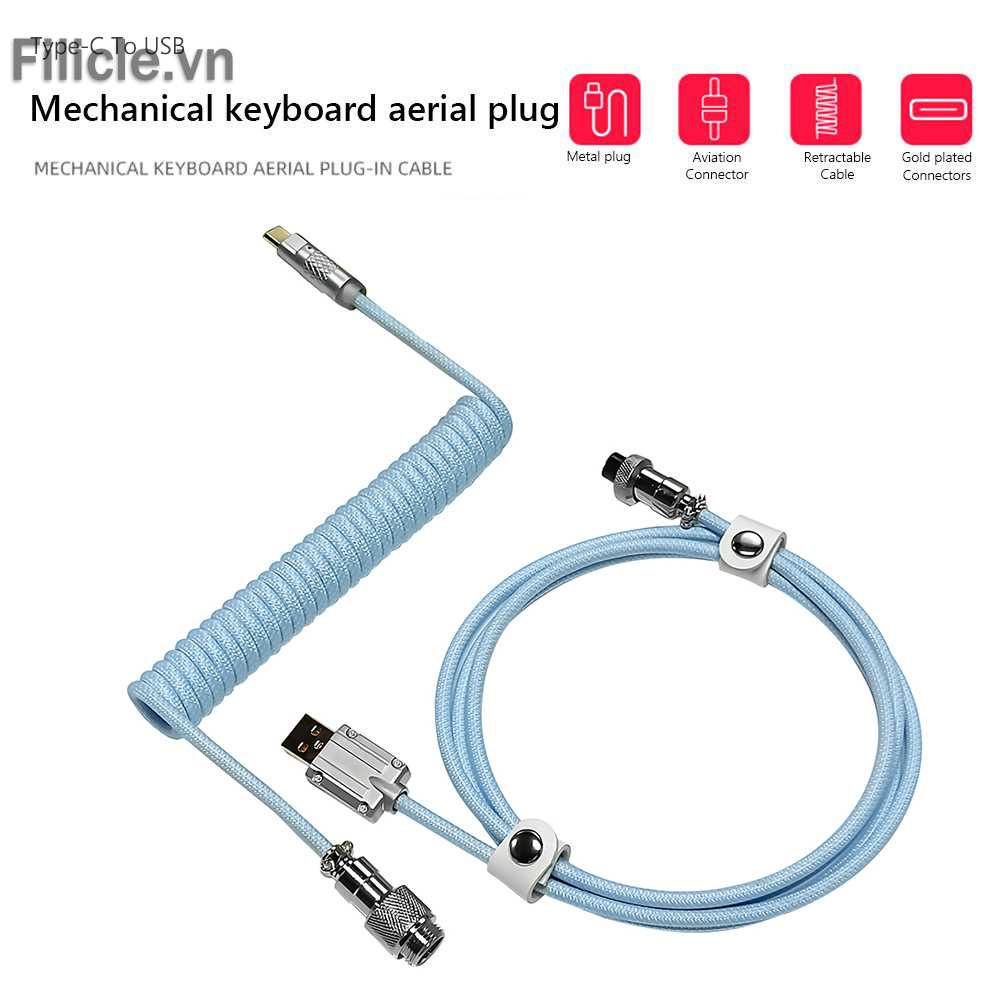 Dây Cáp Truyền Dữ Liệu Loại C Sang USB Chuyên Dụng Cho Bàn Phím Cơ