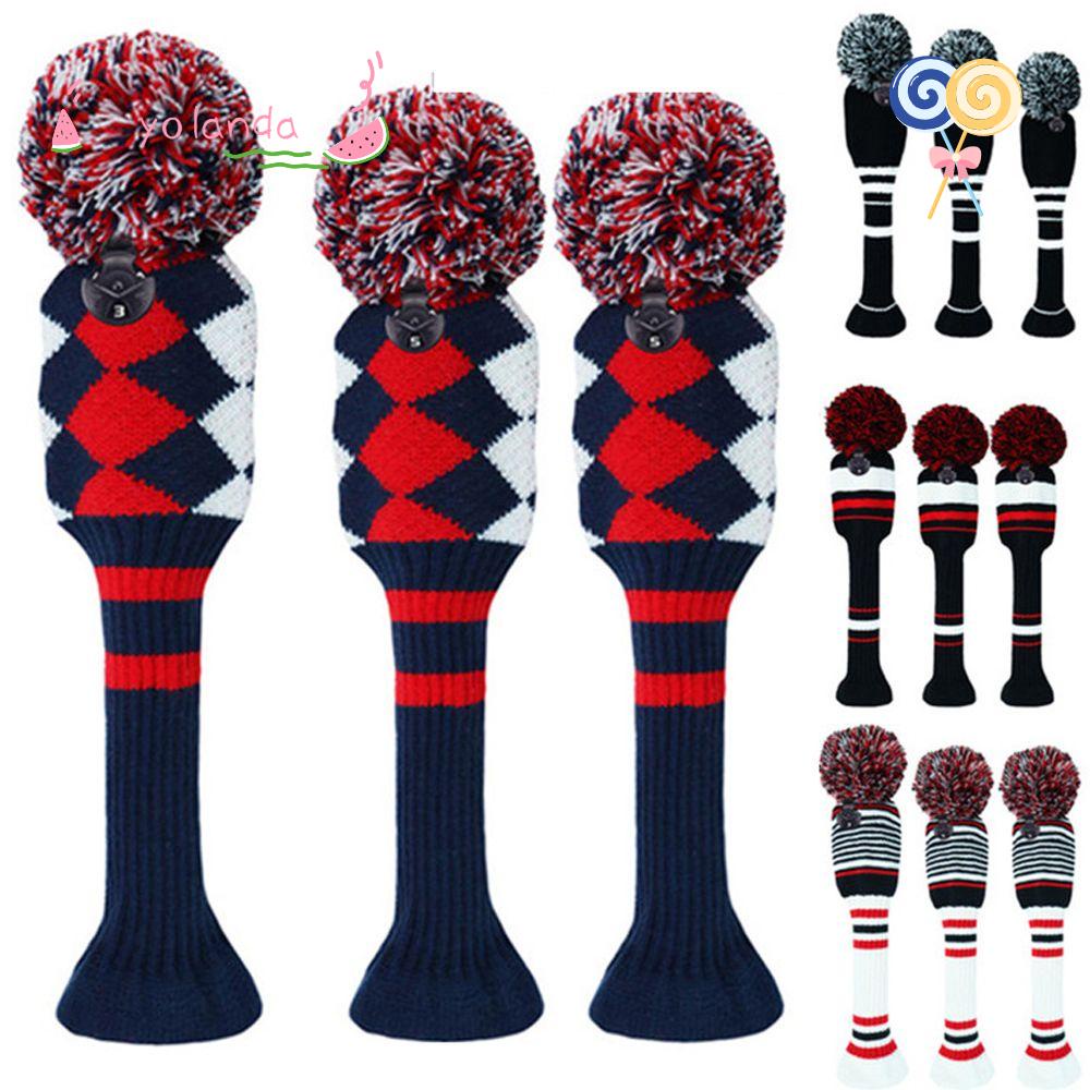 Bộ 3 Vỏ Bọc Bảo Vệ Đầu Gậy Đánh Golf Chuyên Dụng