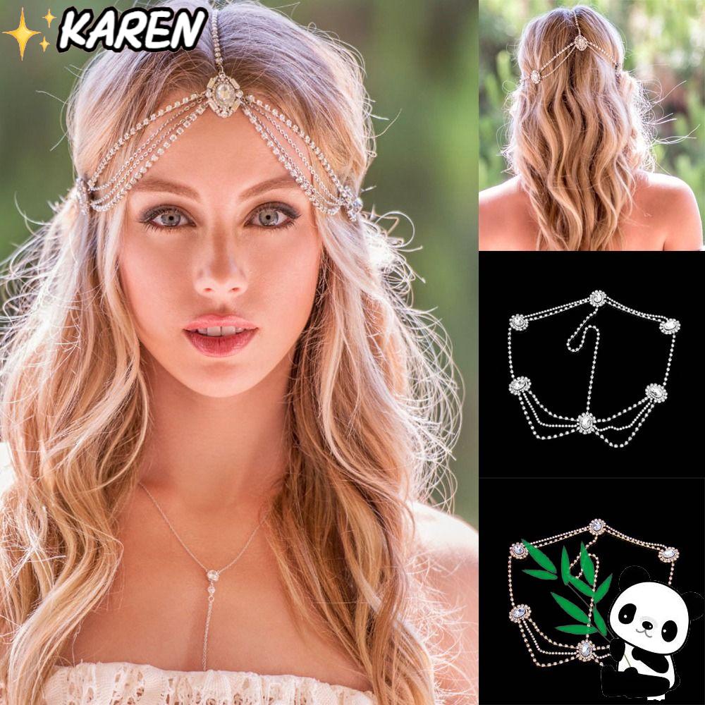 Chuỗi Đầu KAREN|Băng Đô Turban Màu Sắc|Màu Sắc Bohemian