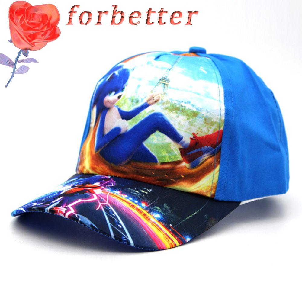 Mũ Lưỡi Trai Chống Nắng Thoáng Khí In Hình Sonic The Hedgehog Thời Trang Nhật Bản