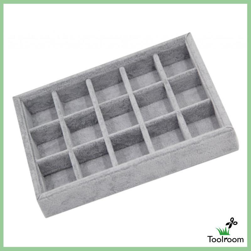 Giá Đỡ Trưng Bày Trang Sức Bằng Nhung 12 / 12 Ngăn