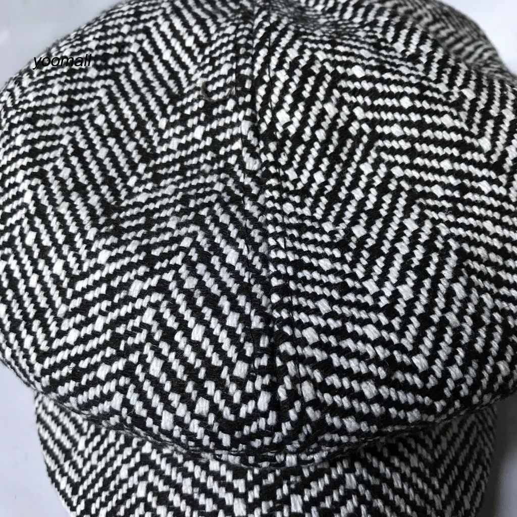 Mũ Beret Dệt Kim Thời Trang Cho Nam