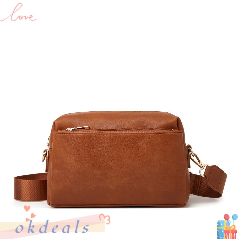 Túi Xách Da Đeo Vai Màu Trơn Thời Trang Cho Nữ