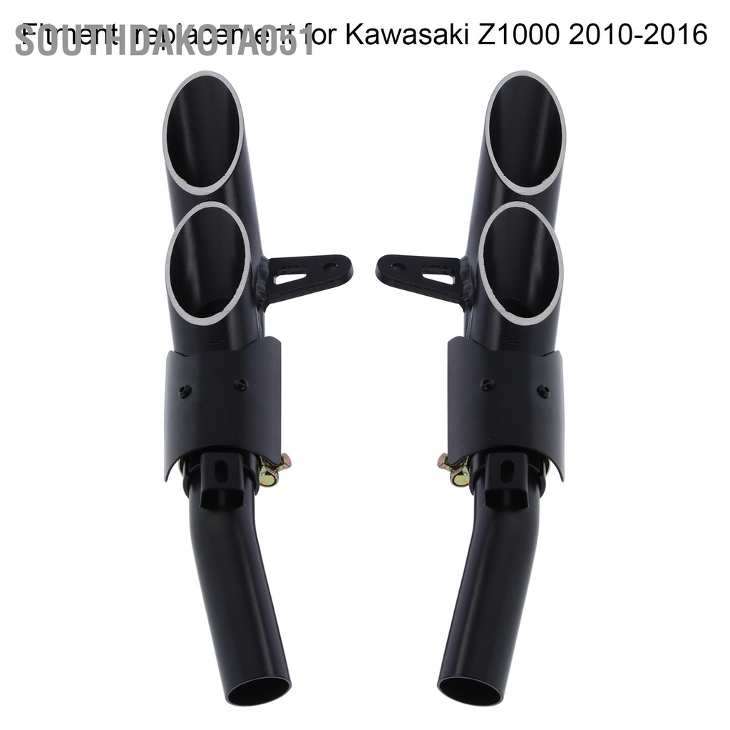 Southdakota051 Ống Xả Xe Máy Ổ Cắm Kép Giữa Bộ Đuôi Cho Kawasaki Z1000 2010‑2016