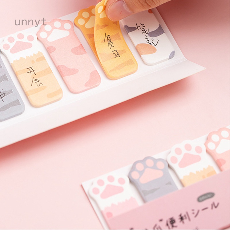 Giấy Ghi Chú Họa Tiết Chân Mèo Dễ Thương Trang Trí Sổ Tay Nhật Ký