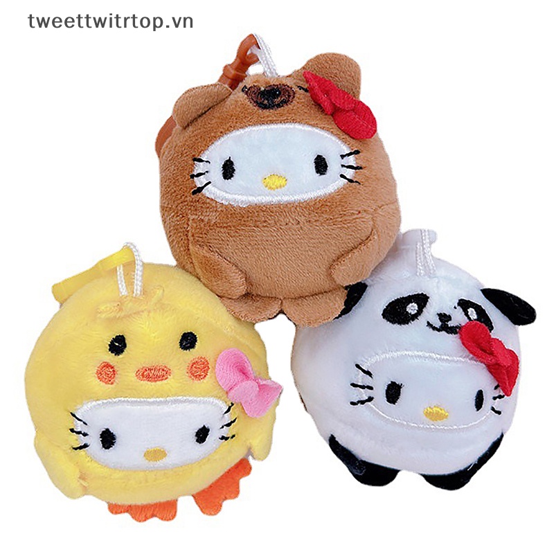 Móc Khóa Hình Mèo Hello Kitty Nhồi Bông Xinh Xắn