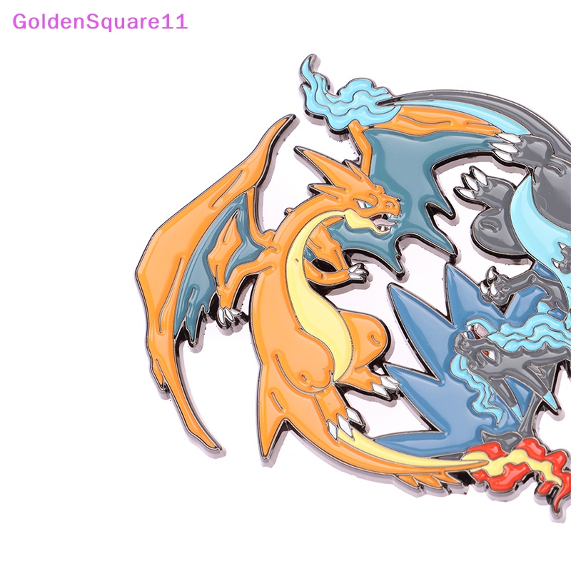 Huy Hiệu Cài Áo Kim Loại Hình Pokemon Charizard Rayquaza