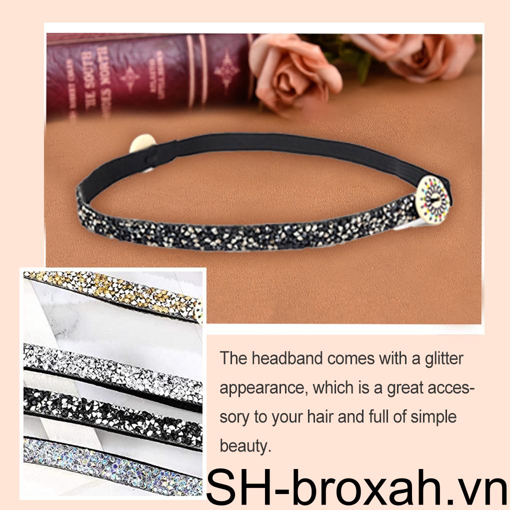 Băng Đô Cài Tóc Co Giãn Đính Đá Phong Cách Bohemian Thời Trang Cho Nữ